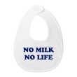 画像2: NO MILK NO LIFE ベビースタイ・ビブ  (WHITE/NAVY) (2)