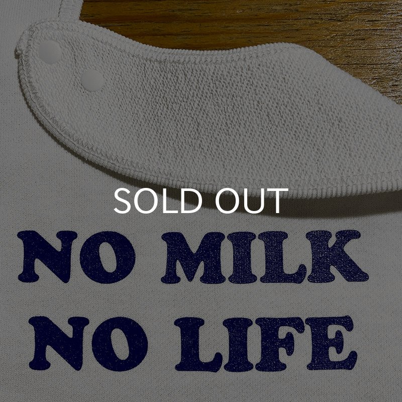 画像3: NO MILK NO LIFE ベビースタイ・ビブ  (WHITE/NAVY) (3)
