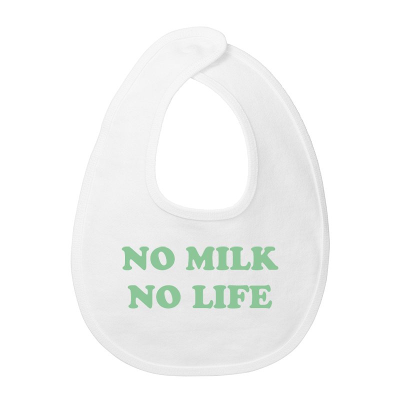 画像2: NO MILK NO LIFE ベビースタイ・ビブ  (WHITE/MINT) (2)