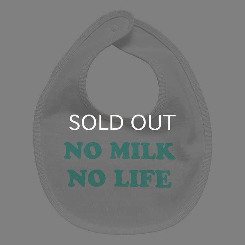 画像2: NO MILK NO LIFE ベビースタイ・ビブ  (WHITE/MINT) (2)