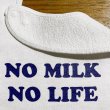 画像2: NO MILK NO LIFE ベビースタイ・ビブ  (WHITE/NAVY) (2)