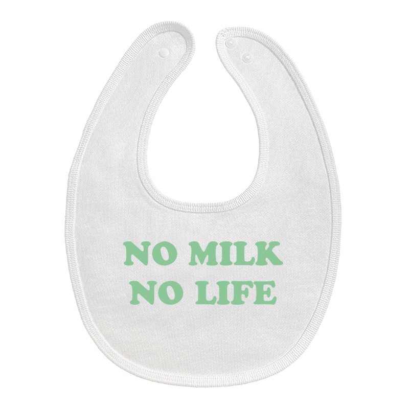画像1: NO MILK NO LIFE ベビースタイ・ビブ  (WHITE/MINT) (1)