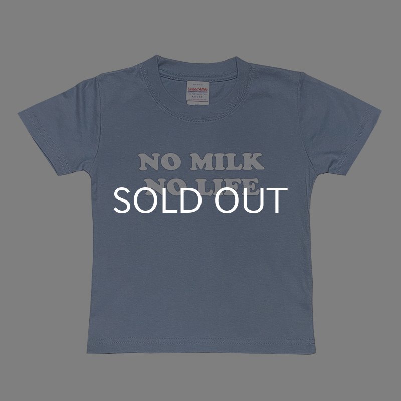 画像2: NO MILK NO LIFE キッズTシャツ / (ACID BLUE) (2)