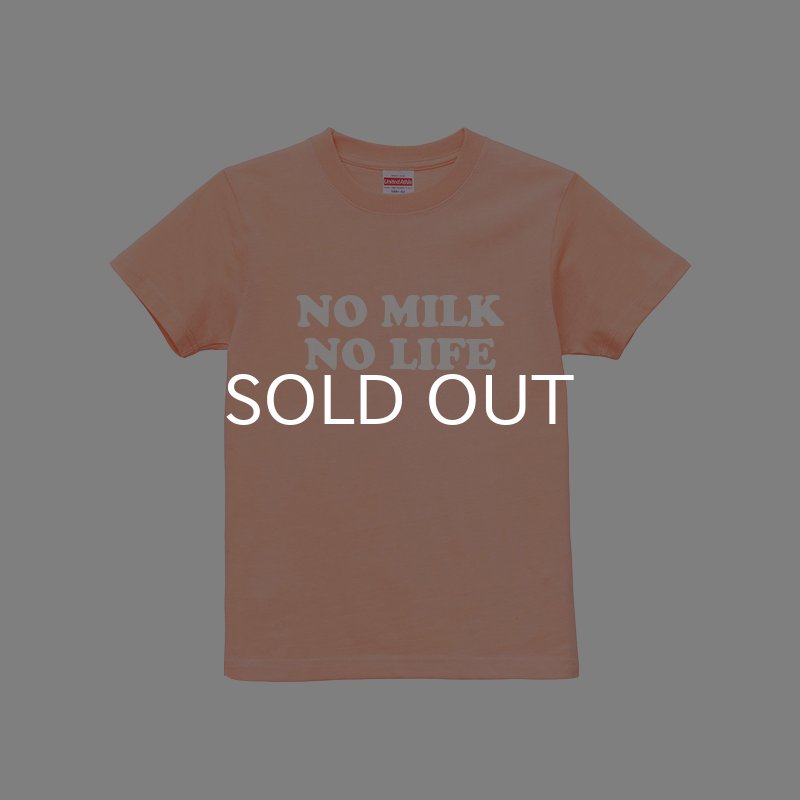 画像2: NO MILK NO LIFE キッズTシャツ / (APRICOT) (2)