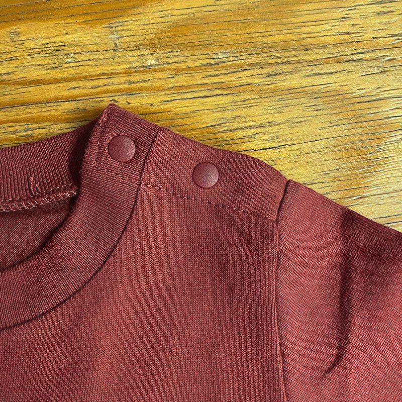 画像2: NO MILK NO LIFE キッズTシャツ / (BURGUNDY/YELLOW) (2)