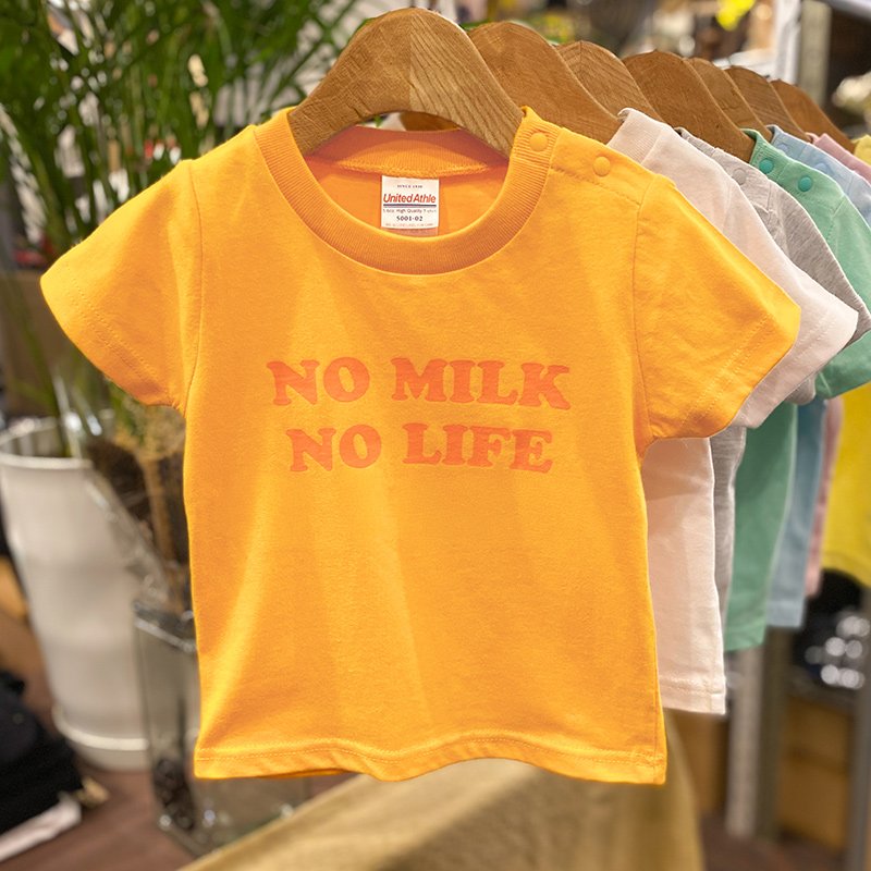 画像4: NO MILK NO LIFE キッズTシャツ / (GOLD/ORANGE) (4)