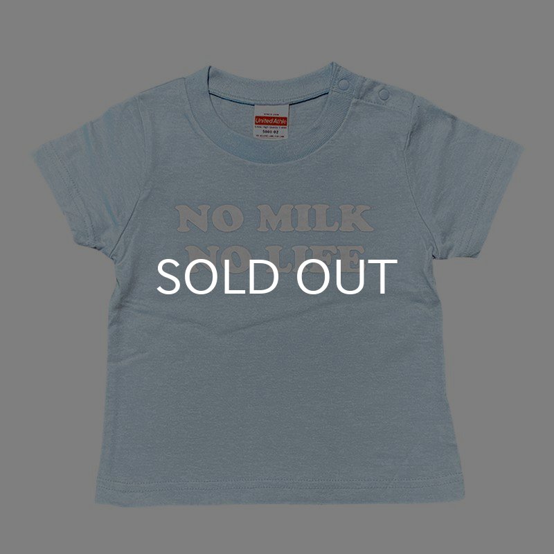 画像1: NO MILK NO LIFE キッズTシャツ / (LIGHT BLUE) (1)