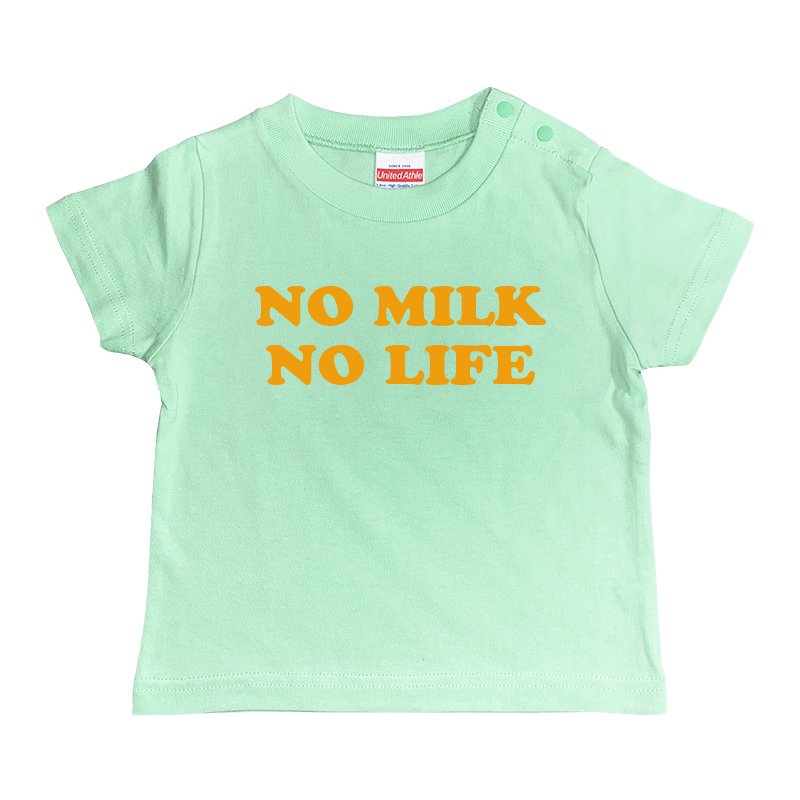 画像1: NO MILK NO LIFE キッズTシャツ / (MELON/ORANGE) (1)