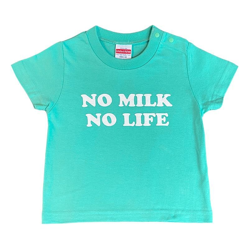 画像1: NO MILK NO LIFE キッズTシャツ / (MINT GREEN) (1)