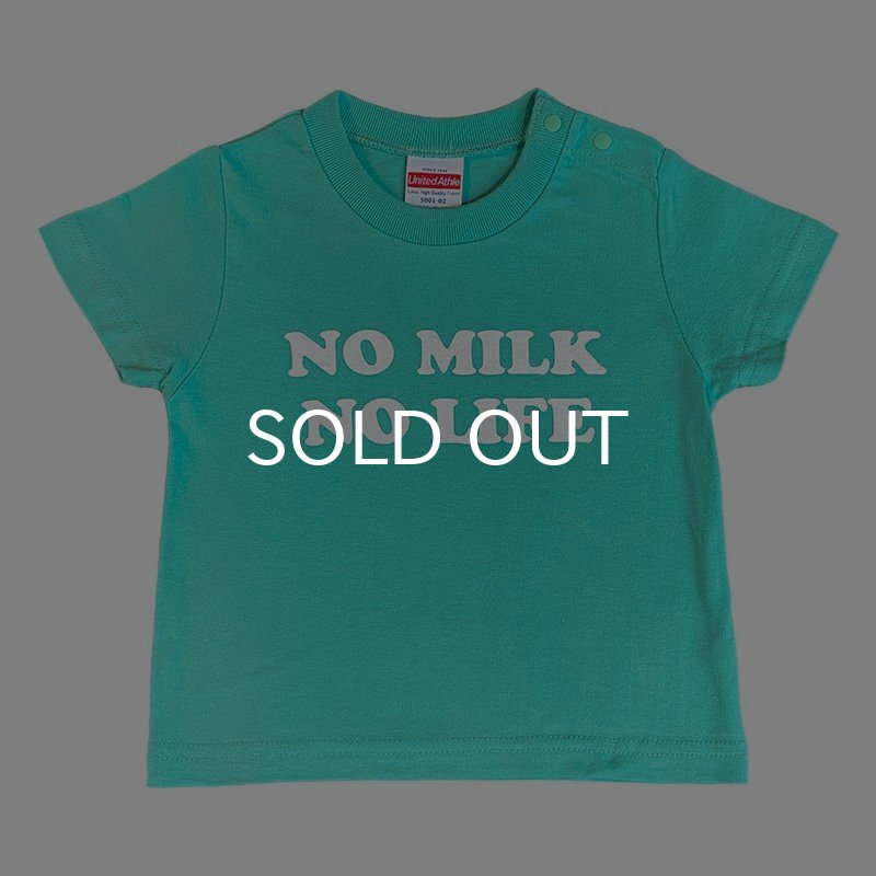 画像1: NO MILK NO LIFE キッズTシャツ / (MINT GREEN) (1)