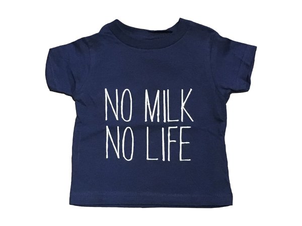 画像1: NO MILK NO LIFE キッズTシャツ / (NAVY) (1)