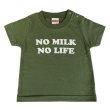 画像1: NO MILK NO LIFE キッズTシャツ / (OLIVE) (1)