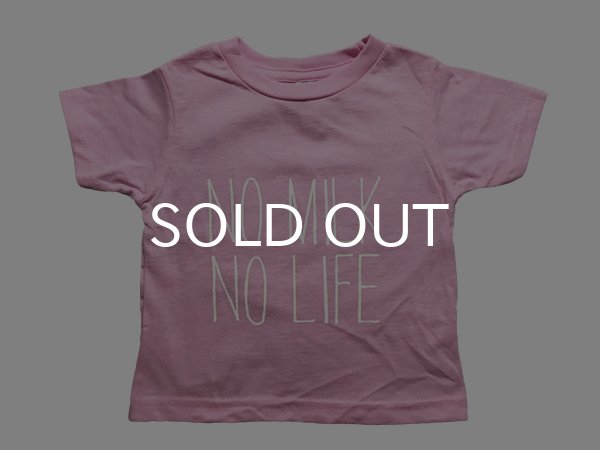 画像1: 【SALE】NO MILK NO LIFE キッズTシャツ / (PINK) (1)
