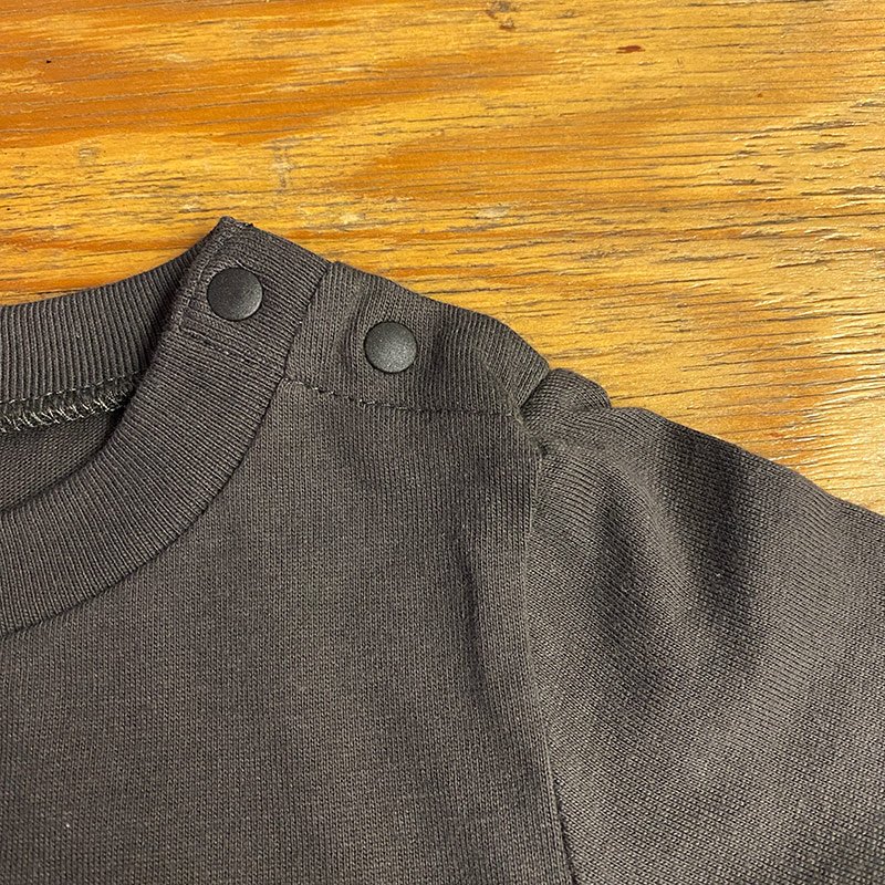 画像2: NO MILK NO LIFE キッズTシャツ / (SUMI/YELLOW) (2)