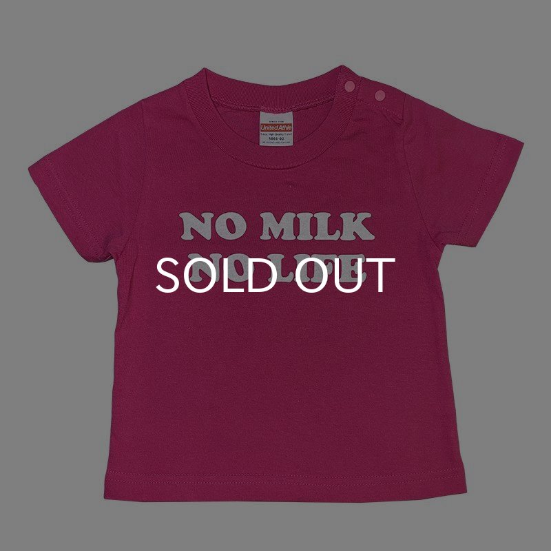 画像1: NO MILK NO LIFE キッズTシャツ / (TROPICAL PINK) (1)