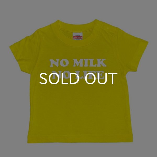 画像1: NO MILK NO LIFE キッズTシャツ / (YELLOW) (1)