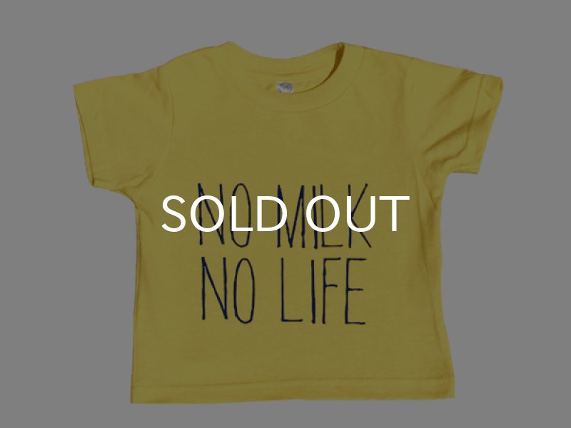 画像1: 【SALE】NO MILK NO LIFE キッズTシャツ / (YELLOW) (1)