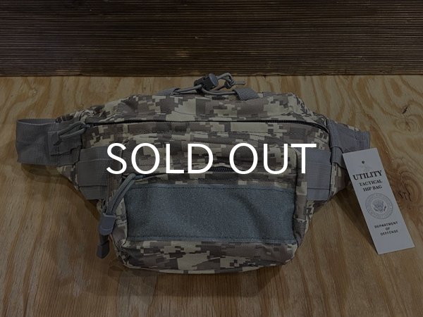 画像1: ミリタリー・ウエスト・バッグ/MILITARY WAIST BAG (ACU) (1)
