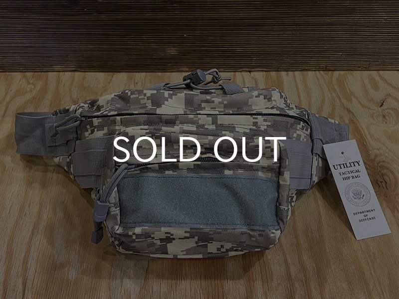 画像1: ミリタリー・ウエスト・バッグ/MILITARY WAIST BAG (ACU) (1)