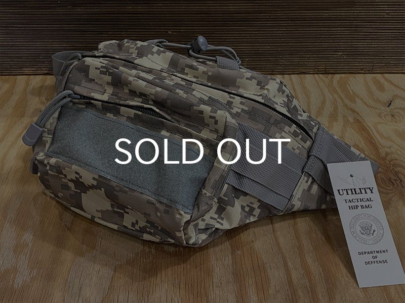 画像2: ミリタリー・ウエスト・バッグ/MILITARY WAIST BAG (ACU) (2)