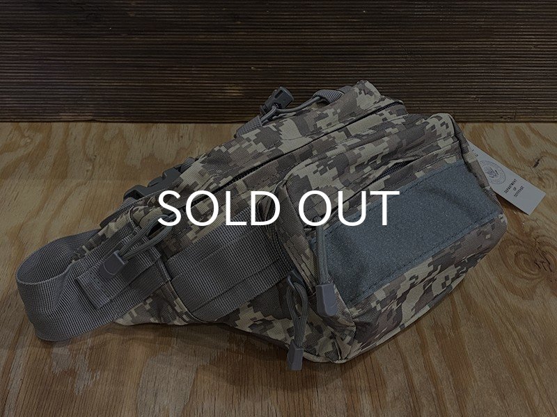 画像3: ミリタリー・ウエスト・バッグ/MILITARY WAIST BAG (ACU) (3)