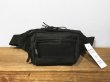 画像1: ミリタリー・ウエスト・バッグ/MILITARY WAIST BAG (BLACK) (1)