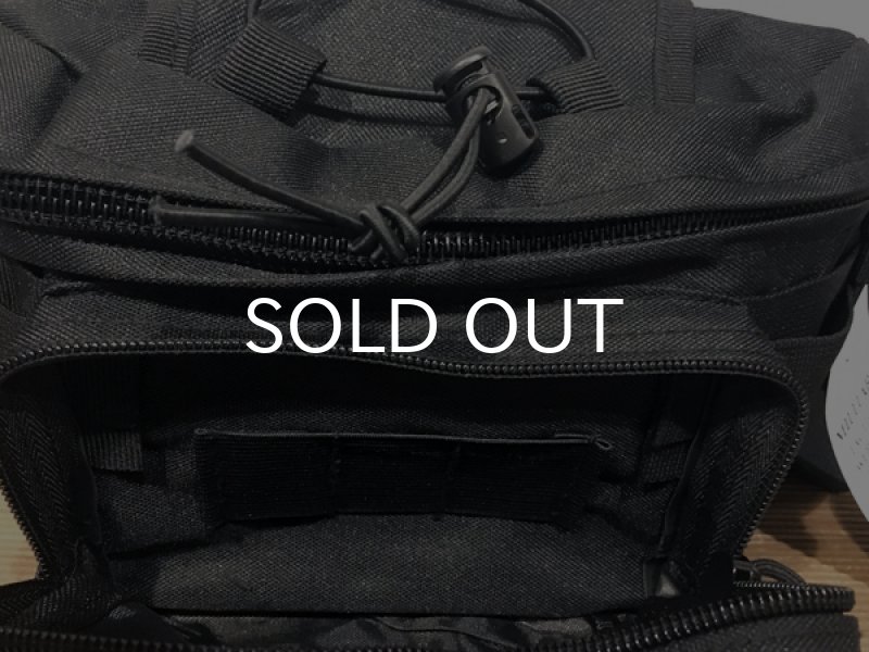 画像4: ミリタリー・ウエスト・バッグ/MILITARY WAIST BAG (BLACK) (4)