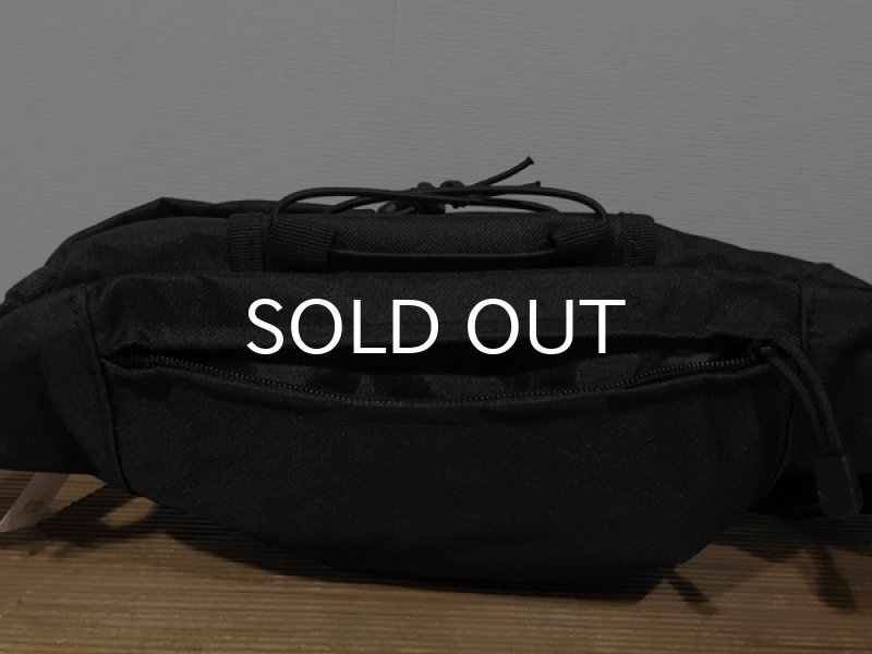 画像6: ミリタリー・ウエスト・バッグ/MILITARY WAIST BAG (BLACK) (6)