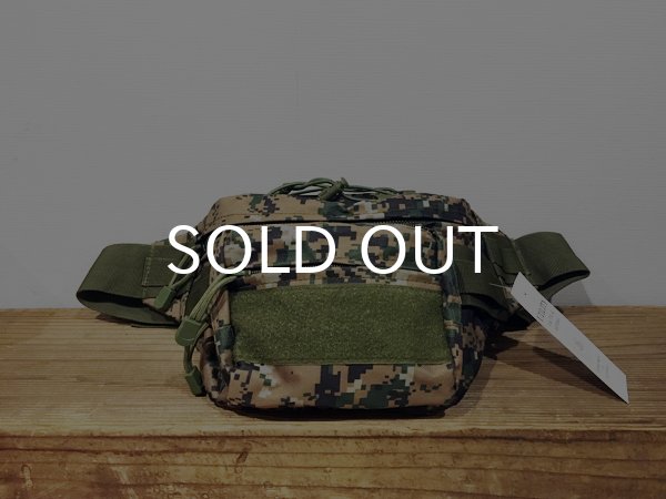 画像1: ミリタリー・ウエスト・バッグ/MILITARY WAIST BAG (MARPAT WOODLAND) (1)