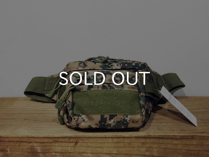 画像1: ミリタリー・ウエスト・バッグ/MILITARY WAIST BAG (MARPAT WOODLAND) (1)