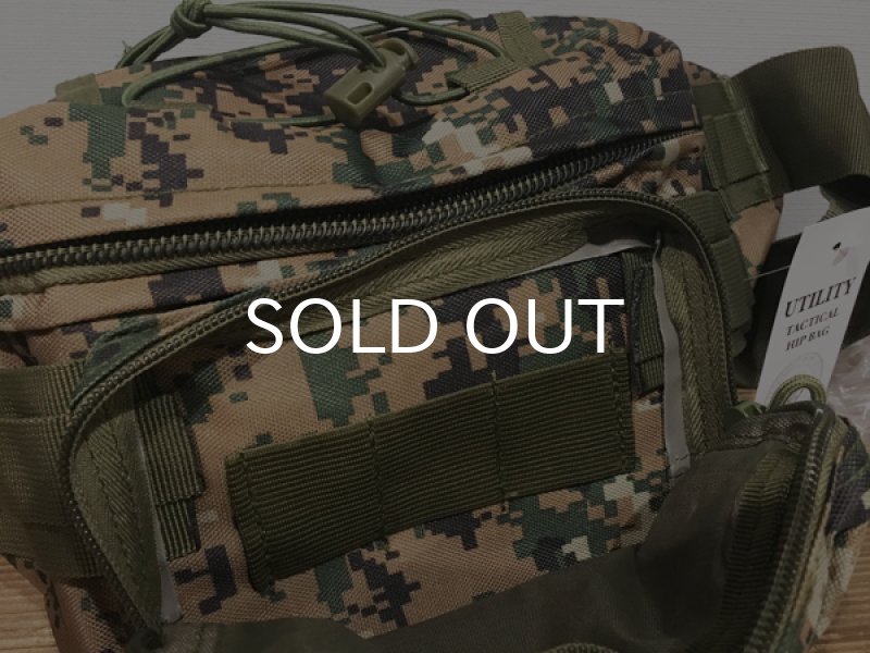 画像3: ミリタリー・ウエスト・バッグ/MILITARY WAIST BAG (MARPAT WOODLAND) (3)