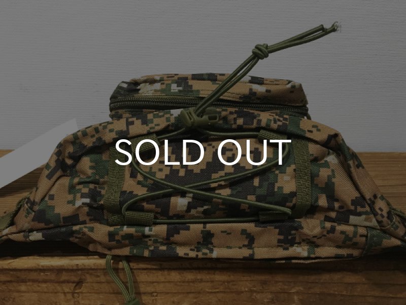画像5: ミリタリー・ウエスト・バッグ/MILITARY WAIST BAG (MARPAT WOODLAND) (5)