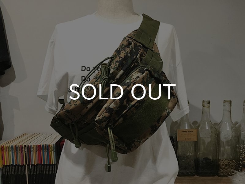 画像7: ミリタリー・ウエスト・バッグ/MILITARY WAIST BAG (MARPAT WOODLAND) (7)
