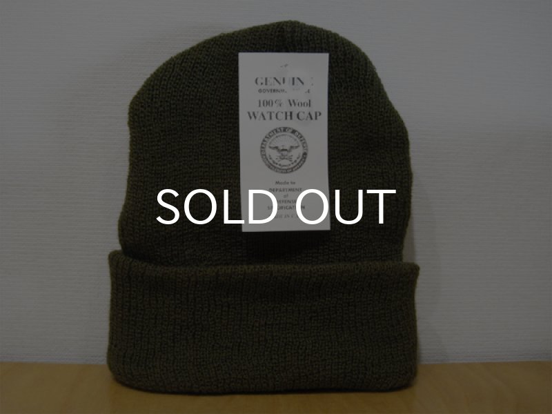 画像1: ROTHCO USA製 GENUINE US MILITARY WOOL WATCH CAP (OLIVE DRUB) (1)
