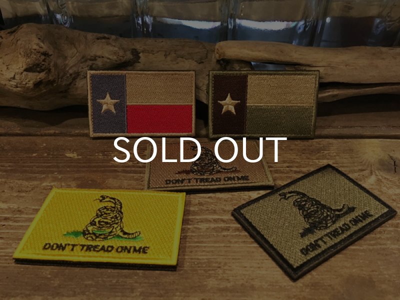 画像1: US ミリタリー・ワッペン / TEXAS, GADSDEN FLAG (1)