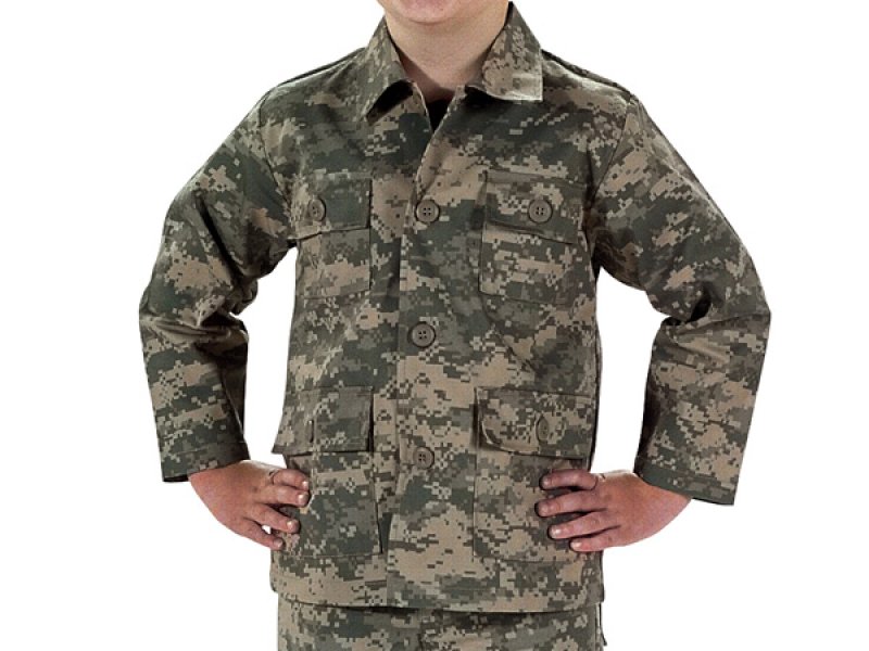 画像2: 【SALE】ROTHCO KIDS BDUシャツ / ACU DIGITAL CAMO (2)