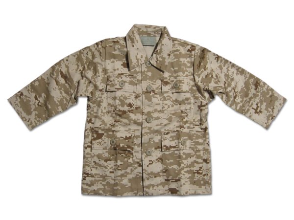 画像1: 【SALE】KIDS BDUシャツ / DESERT DIGITAL CAMO (1)