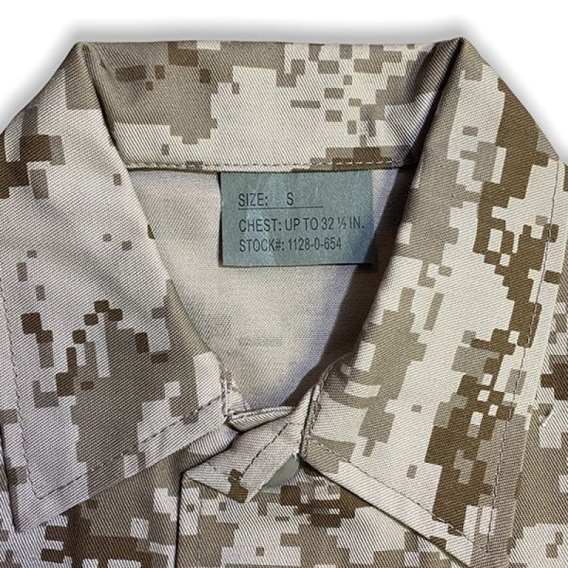 画像4: 【SALE】KIDS BDUシャツ / DESERT DIGITAL CAMO (4)