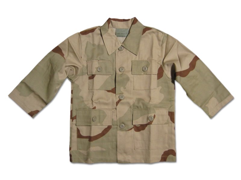 画像1: 【SALE】KIDS BDUシャツ / 3C DESERT CAMO (1)