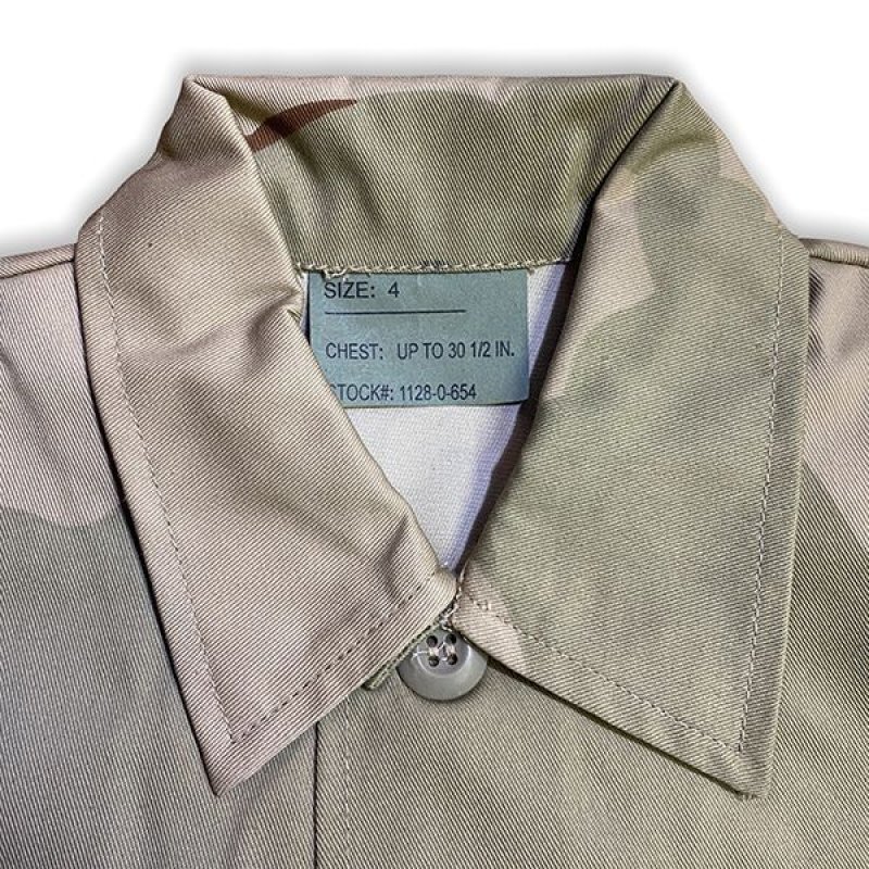 画像2: 【SALE】KIDS BDUシャツ / 3C DESERT CAMO (2)