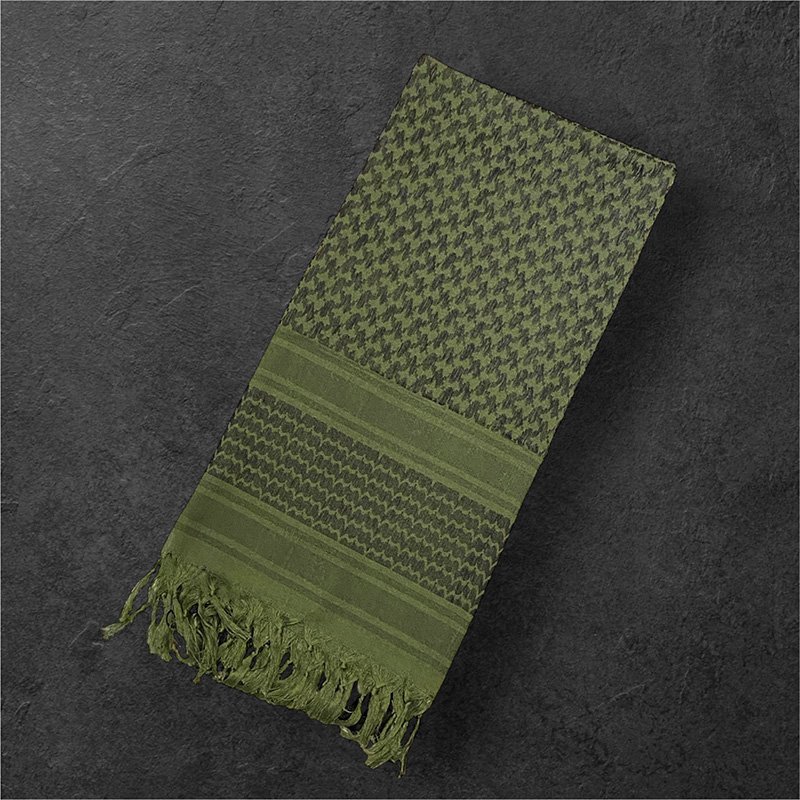 画像1: MILITARY SHEMAGH シュマグ アフガンストール (ARMY GREEN) (1)