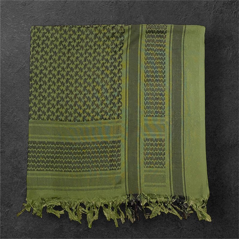 画像2: MILITARY SHEMAGH シュマグ アフガンストール (ARMY GREEN) (2)