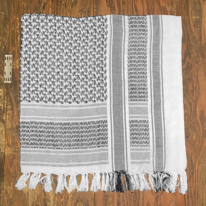 画像4: MILITARY SHEMAGH シュマグ アフガンストール (WHITE) (4)