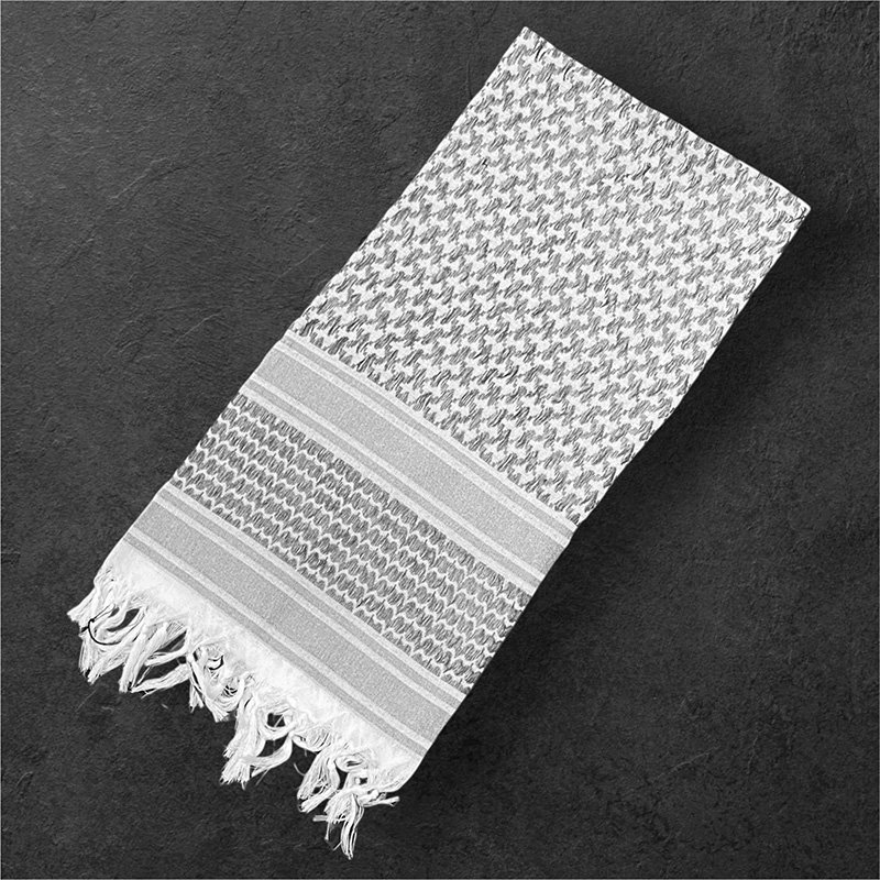 画像1: MILITARY SHEMAGH シュマグ アフガンストール (WHITE) (1)