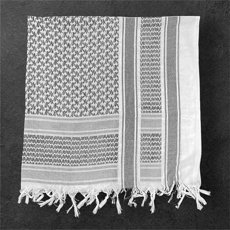 画像2: MILITARY SHEMAGH シュマグ アフガンストール (WHITE) (2)