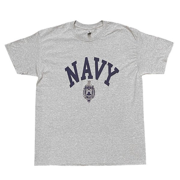 画像1: US NAVY Tシャツ (HEATHER GREY)【メンバー割有】 (1)