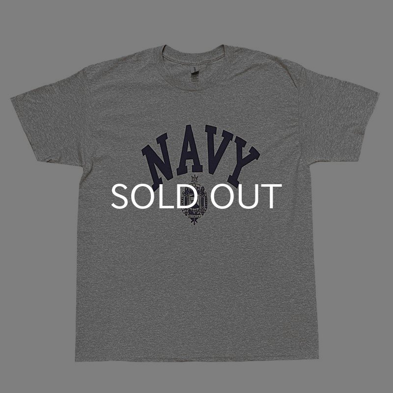 画像1: U.S. NAVY Tシャツ (HEATHER GREY) (1)
