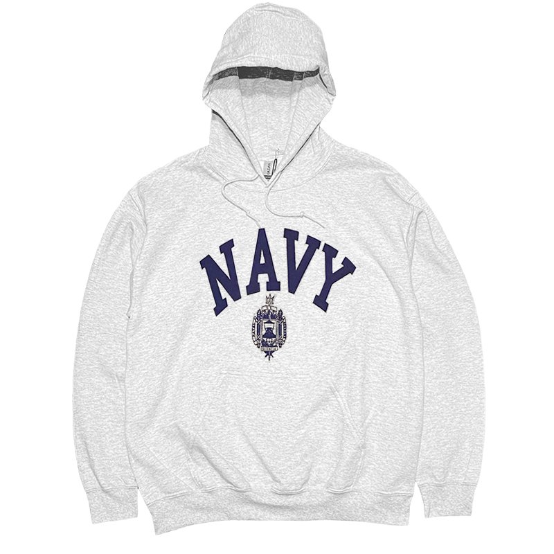 画像1: U.S. NAVY HOODIE (ASH) (1)