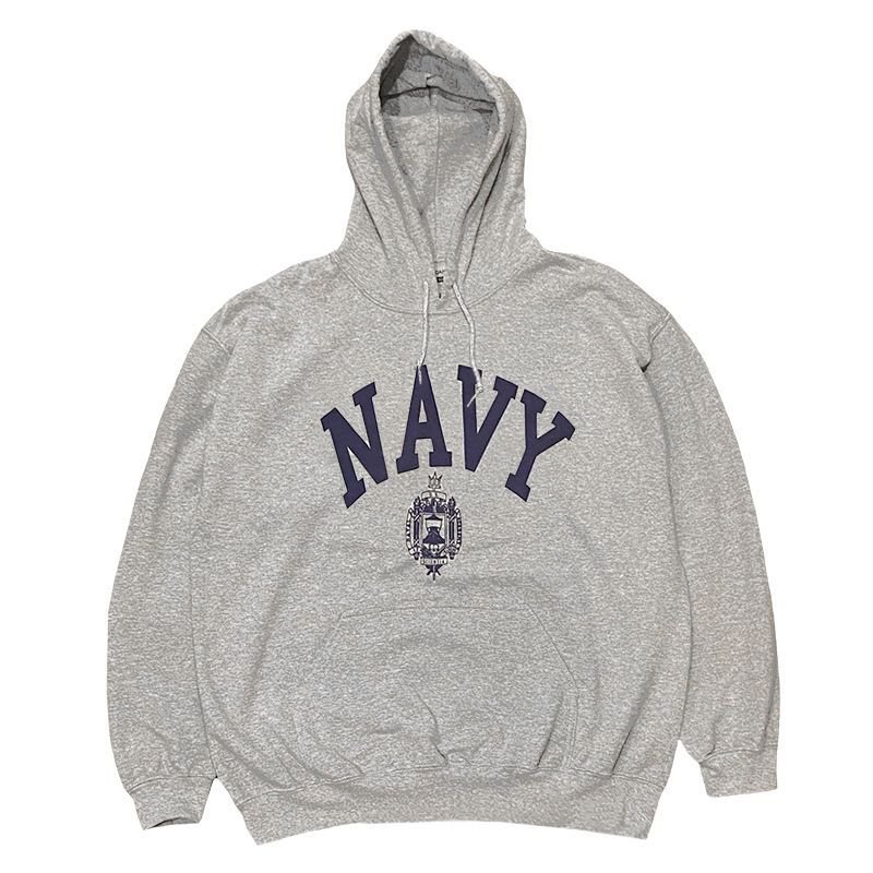 画像1: U.S. NAVY HOODIE (HEATHER GREY) (1)