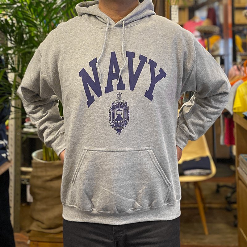 画像3: U.S. NAVY HOODIE (HEATHER GREY) (3)